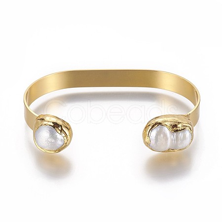 Brass Cuff Bangles BJEW-F381-03G-1