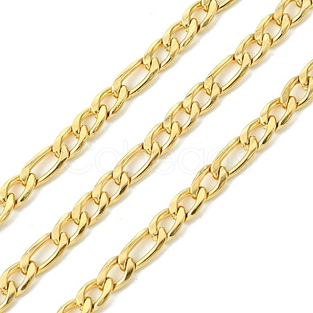 10M Ion Plating(IP) 304 Stainless Steel Figaro Chains CHS-G035-02B-G-1