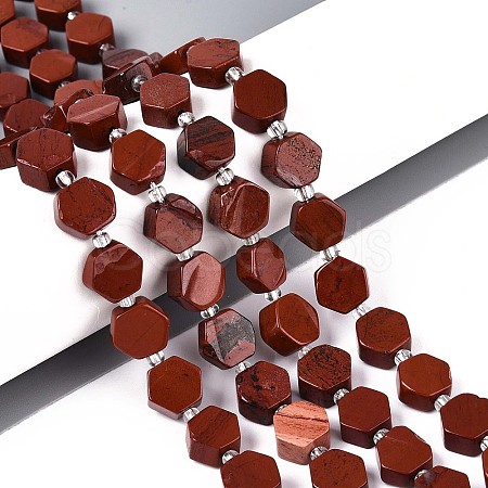 Natural Red Jasper Beads Strands G-P534-A19-02-1