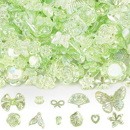 100G Resin Charms and Beads DIY Jewelry Making Findings Kit OHAR-SC0003-01D-1