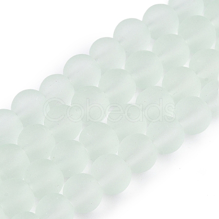 Baking Paint Transparent Glass Bead Strands GLAA-S031-12mm-29-1