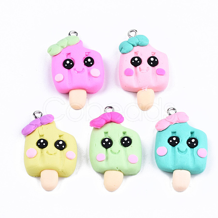 Handmade Polymer Clay Charms X-CLAY-T016-63-1