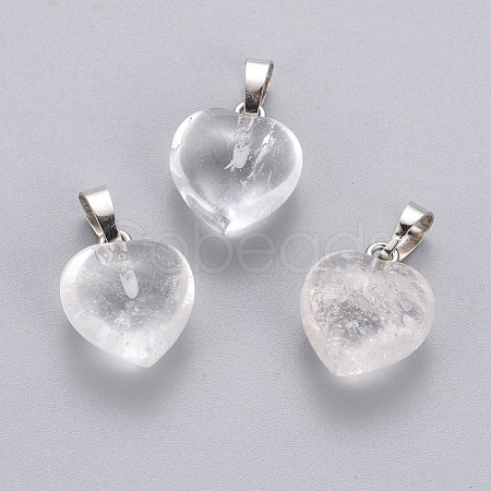 Natural Quartz Crystal Pendants G-J386-H07-1