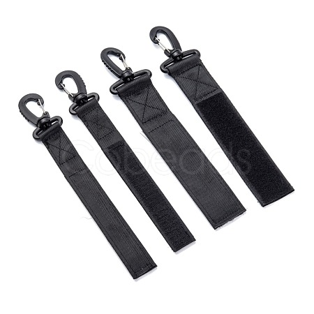 4Pcs 2 Size Plastic and Iron Outdoor Carabiners Hanger Buckle Hook TOOL-AR0001-04-1