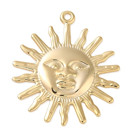 Brass Pendants KK-O100-06G-1