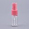 Empty Portable PET Plastic  Spray Bottles, Fine Mist Atomizer, with Dust Cap, Refillable Bottle, Hot Pink, 7.55x2.3cm, Capacity: 10ml(0.34 fl. oz)