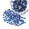 Hotfix Rhinestone, Glass Rhinestone Flat Back Cabochons, Half Round, Indicolite, SS8, 2.3~2.4x1mm, about 1440pcs/bag