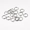 Open Jump Rings Brass Jump Rings, Cadmium Free & Lead Free, Gunmetal, 10x1mm, 18 Gauge, Inner Diameter: 8mm, about 2600pcs/500g