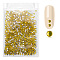 Flat Back Glass Rhinestone Cabochons, Nail Art Decoration Accessories, Half Round, Citrine, 2.7~2.8mm, about 1440pcs/bag