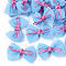 Handmade Woven Costume Accessories, Bowknot & Hair Bows, Light Sky Blue, 35~40x44.5~48x12~14mm