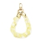 Transparent Acrylic Cable Chain Wristlet Straps, with Swivel Clasps, Purse Accessories, Champagne Yellow, 310mm