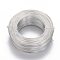 Anodized Aluminum Wire, Bendable Metal Craft Wire, Flexible Craft Wire, for Beading Jewelry Craft Making, Silver, 18 Gauge, 1.0mm, 200m/500g(656.1 Feet/500g)