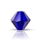 Preciosa&reg Crystal Beads, Czech Crystal, Bicone(451 69 302 Rondelle), 30240 Cobalt Blue, 4mm, Hole: 0.8mm