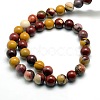 Round Natural Mookaite Beads Strands G-P062-65-2