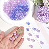 120Pcs Opaque UV Reactive Beads RESI-PA0001-35B-3