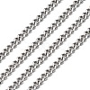 Tarnish Resistant 304 Stainless Steel Twist Chains CHS-K001-19-4.5mm-1