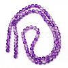 Baking Paint Crackle Glass Bead Strands X-CCG-S001-4mm-14-2