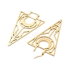 304 Stainless Steel Triangle Hoop Earrings LS-EJEW-M031-01G-2