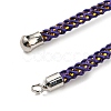 Adjustable Nylon Cord Slider Bracelet Making MAK-F026-A11-P-3