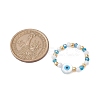 Glass Beaded Stretch Rings for Women RJEW-JR00704-4