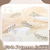 30Pcs 5 Styles Zinc Alloy Hair Bands for Girls OHAR-GA0001-17-4