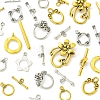 8 Styles Tibetan Style Alloy Toggle Clasps FIND-FS0002-43-3