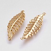 Brass Micro Pave Cubic Zirconia Links ZIRC-E144-03G-2