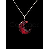 Gothic Crescent Moon Pendant Alloy Chain Necklaces FS-WG24E4D-01-2