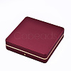 Imitation Leather Jewelry Set Box LBOX-S001-001-3