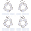 4Pcs Alloy Heat Transfer Blank Link Bracelet Making FIND-PH0024-43-7