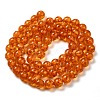 Resin Imitation Amber Beads Strands RESI-Z017-01A-2