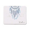 100Pcs Woven Web/Net with Feather Print Paper Jewelry Display Cards AJEW-Z021-01B-1