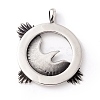 Tibetan Style 304 Stainless Steel Pendants STAS-P305-50AS-3