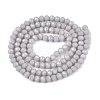 Opaque Solid Color Imitation Jade Glass Beads Strands EGLA-A044-P3mm-D19-2