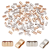 PandaHall Elite 100Pcs 2 Colors 8-Shaped Zinc Alloy Slide Charms FIND-PH0006-12-1