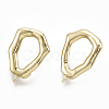 Brass Stud Earring Findings KK-S348-103-1