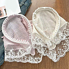 2Pcs 2 Colors Pastoral Style Polyester Lace Cloth Hair Bands OHAR-CY0001-14-7