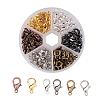 1 Box 240PCS 6 Colors Zinc Alloy Lobster Claw Clasps Jewelry Making Findings PALLOY-X0012-B-1