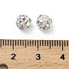 6mm Brass Crystal AB Rhinestone Beads KK-S519-01A-01S-3