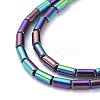 Electroplate Glass Beads Strands EGLA-K014-B-FP03-4