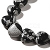 Natural Snowflake Obsidian Beads Strands G-R190-10mm-51-4