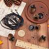 SUNNYCLUE DIY Acorn Locket Necklace Making Kit WOOD-SC0001-59A-3