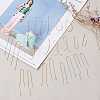 Brass Stud Earring Findings KK-TA0007-75-7