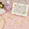 100Pcs 2 Styles Opaque Resin Cabochons RESI-HS0001-03-5