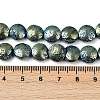 Electroplated Natural Lava Rock Beads Strands G-K388-01H-4