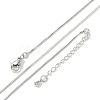 Brass Box Chain Necklaces for Women NJEW-D302-41P-4