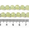 Natural Dyed White Jade Beads Strands G-H057-A22-09-5