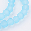 Baking Paint Transparent Glass Bead Strands GLAA-S031-6mm-2-3