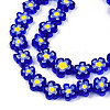 Handmade Millefiori Glass Bead Strands LAMP-N029-017D-16-3