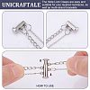 304 Stainless Steel Clasps Sets STAS-UN0010-94P-5